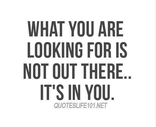 What you are looking for is in you