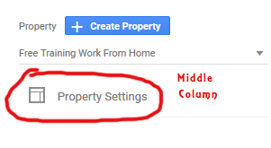 google analytics property settings